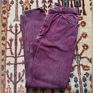 Vintage High-Rise Purple Wrangler Jeans